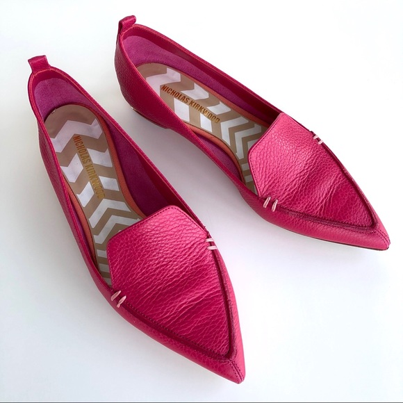 Nicholas Kirkwood Shoes - 🌟HOST PICK 🌟 Nicholas Kirkwood Beya Leather Loafers in Fuchsia